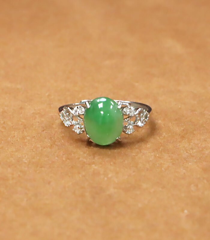 【ATTHIS】天然翡翠戒指 s925銀鑲嵌款