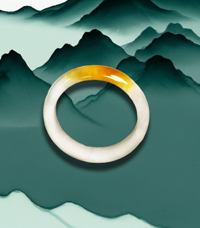 天然翡翠手鐲 53x14.6x7.6 平安鐲款式